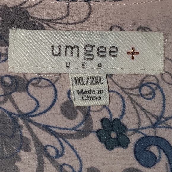 Umgee U.S.A. Floral Kimono 1XL/2XL - Picture 8 of 10